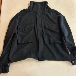 Yogalicious Black Softlite Scuba Autumn Jacket - Size XS